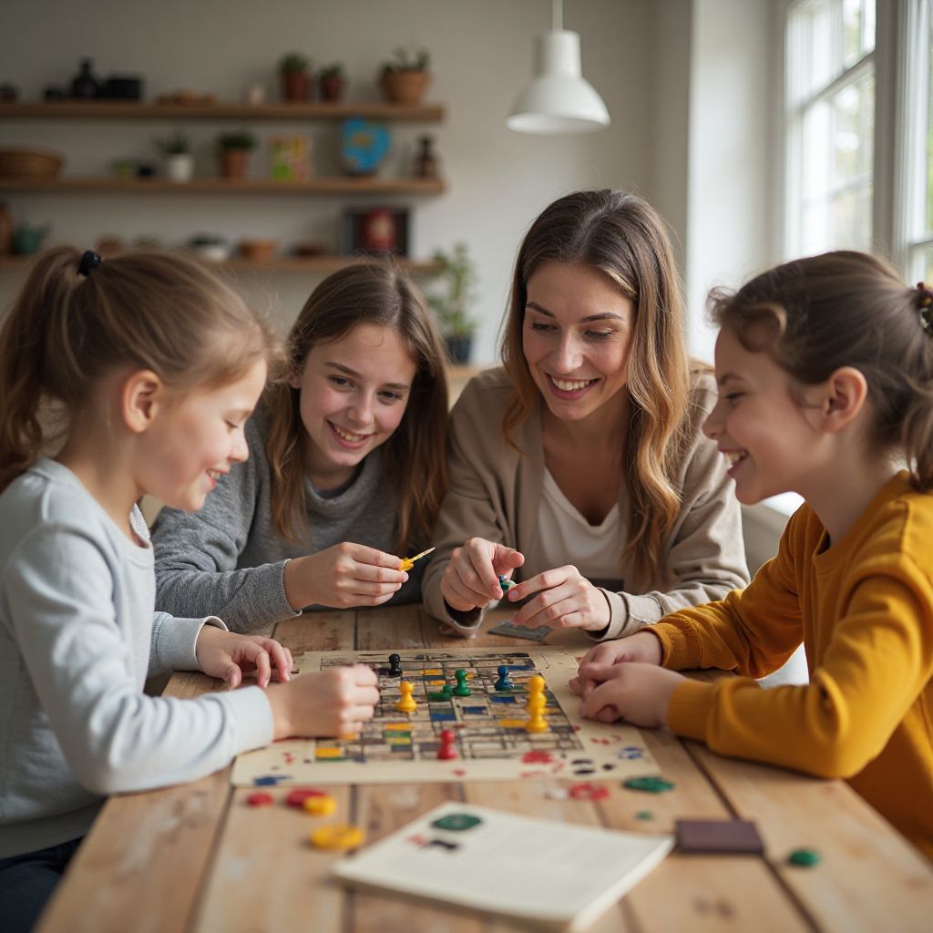 Family board game story